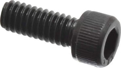 Value Collection - #8-32 UNC Hex Socket Drive, Socket Cap Screw - Alloy Steel, Black Oxide Finish, Fully Threaded, 7/16" Length Under Head - Apex Tool & Supply