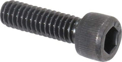 Value Collection - #8-32 UNC Hex Socket Drive, Socket Cap Screw - Alloy Steel, Black Oxide Finish, Fully Threaded, 9/16" Length Under Head - Apex Tool & Supply