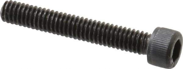 Value Collection - #8-32 UNC Hex Socket Drive, Socket Cap Screw - Alloy Steel, Black Oxide Finish, Fully Threaded, 1-1/8" Length Under Head - Apex Tool & Supply