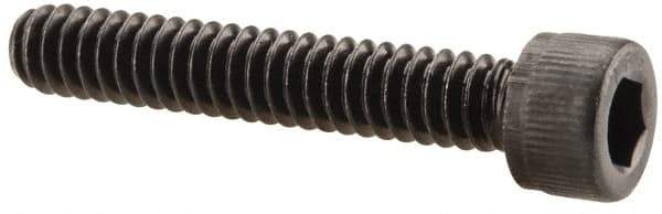 Value Collection - #10-24 UNC Hex Socket Drive, Socket Cap Screw - Alloy Steel, Black Oxide Finish, Fully Threaded, 1-1/8" Length Under Head - Apex Tool & Supply