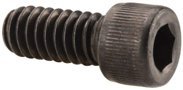 Value Collection - 1/4-20 UNC Hex Socket Drive, Socket Cap Screw - Alloy Steel, Black Oxide Finish, Fully Threaded, 9/16" Length Under Head - Apex Tool & Supply