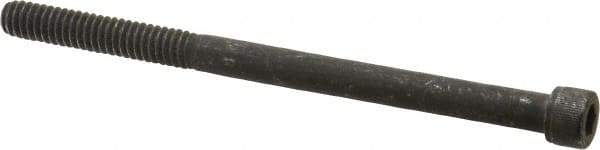 Value Collection - 1/4-20 UNC Hex Socket Drive, Socket Cap Screw - Alloy Steel, Black Oxide Finish, Partially Threaded, 3-3/4" Length Under Head - Apex Tool & Supply