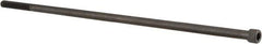 Value Collection - 1/4-20 UNC Hex Socket Drive, Socket Cap Screw - Alloy Steel, Black Oxide Finish, Partially Threaded, 8" Length Under Head - Apex Tool & Supply