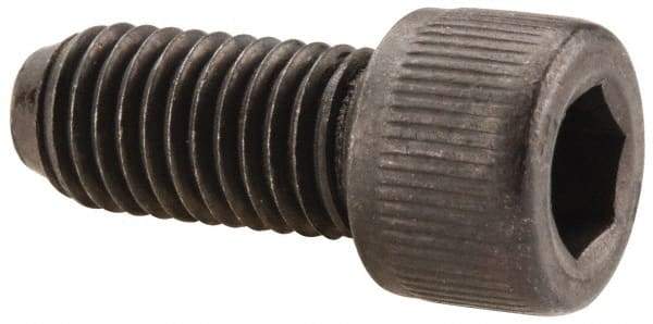 Value Collection - 1/4-28 UNF Hex Socket Drive, Socket Cap Screw - Alloy Steel, Black Oxide Finish, Fully Threaded, 9/16" Length Under Head - Apex Tool & Supply