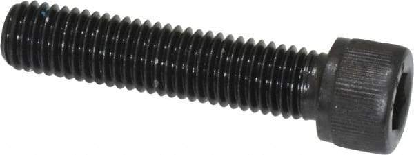 Value Collection - 1/4-28 UNF Hex Socket Drive, Socket Cap Screw - Alloy Steel, Black Oxide Finish, Fully Threaded, 1-1/8" Length Under Head - Apex Tool & Supply