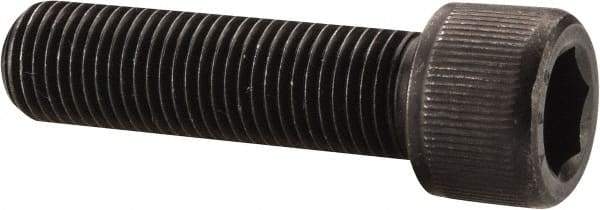 Value Collection - 3/8-24 UNF Hex Socket Drive, Socket Cap Screw - Alloy Steel, Black Oxide Finish, Fully Threaded, 1-3/8" Length Under Head - Apex Tool & Supply