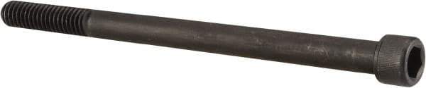 Value Collection - 7/16-14 UNC Hex Socket Drive, Socket Cap Screw - Alloy Steel, Black Oxide Finish, Partially Threaded, 6" Length Under Head - Apex Tool & Supply
