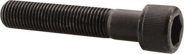 Value Collection - 7/16-20 UNF Hex Socket Drive, Socket Cap Screw - Alloy Steel, Black Oxide Finish, Partially Threaded, 2-1/4" Length Under Head - Apex Tool & Supply