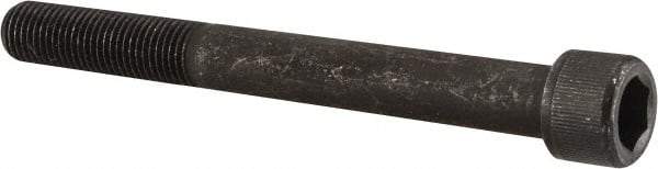Value Collection - 7/16-20 UNF Hex Socket Drive, Socket Cap Screw - Alloy Steel, Black Oxide Finish, Partially Threaded, 4" Length Under Head - Apex Tool & Supply