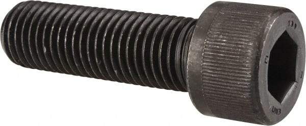 Value Collection - 9/16-18 UNF Hex Socket Drive, Socket Cap Screw - Alloy Steel, Black Oxide Finish, Fully Threaded, 2" Length Under Head - Apex Tool & Supply