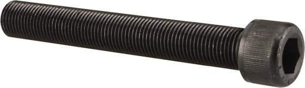Value Collection - 9/16-18 UNF Hex Socket Drive, Socket Cap Screw - Alloy Steel, Black Oxide Finish, Partially Threaded, 4" Length Under Head - Apex Tool & Supply