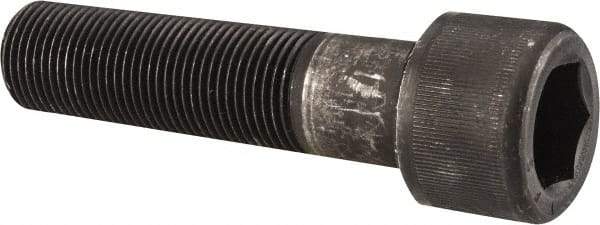 Value Collection - 7/8-14 UNF Hex Socket Drive, Socket Cap Screw - Alloy Steel, Black Oxide Finish, Partially Threaded, 3-1/2" Length Under Head - Apex Tool & Supply