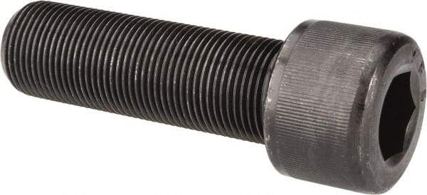 Value Collection - 1-14 UNF Hex Socket Drive, Socket Cap Screw - Alloy Steel, Black Oxide Finish, Fully Threaded, 3-1/4" Length Under Head - Apex Tool & Supply