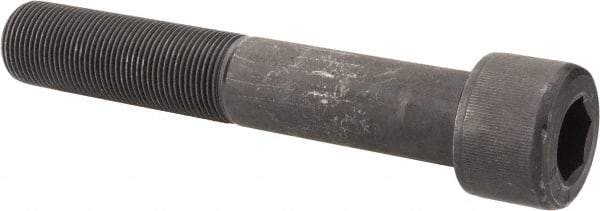 Value Collection - 1-14 UNF Hex Socket Drive, Socket Cap Screw - Alloy Steel, Black Oxide Finish, Partially Threaded, 6" Length Under Head - Apex Tool & Supply