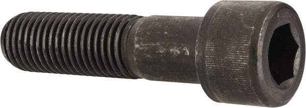 Value Collection - 1-1/8 - 7 UNC Hex Socket Drive, Socket Cap Screw - Alloy Steel, Black Oxide Finish, Partially Threaded, 4-1/2" Length Under Head - Apex Tool & Supply