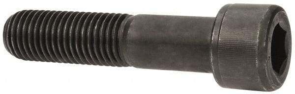 Value Collection - 1-1/8 - 7 UNC Hex Socket Drive, Socket Cap Screw - Alloy Steel, Black Oxide Finish, Partially Threaded, 5" Length Under Head - Apex Tool & Supply