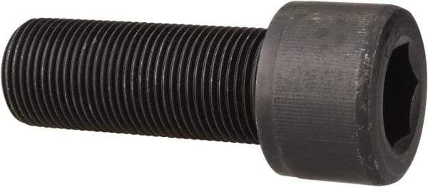 Value Collection - 1-1/8 - 12 UNF Hex Socket Drive, Socket Cap Screw - Alloy Steel, Black Oxide Finish, Fully Threaded, 3" Length Under Head - Apex Tool & Supply