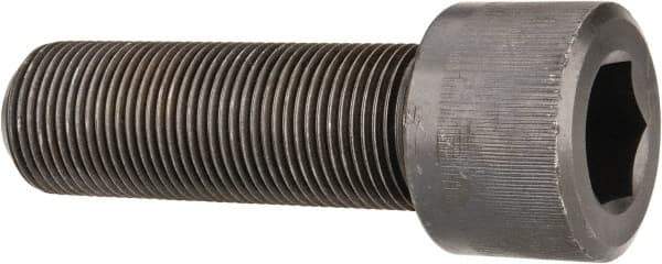 Value Collection - 1-1/8 - 12 UNF Hex Socket Drive, Socket Cap Screw - Alloy Steel, Black Oxide Finish, Fully Threaded, 3-1/2" Length Under Head - Apex Tool & Supply