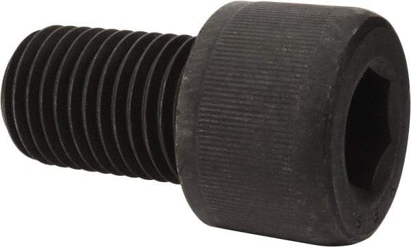 Value Collection - 1-1/4 - 7 UNC Hex Socket Drive, Socket Cap Screw - Alloy Steel, Black Oxide Finish, Fully Threaded, 2" Length Under Head - Apex Tool & Supply