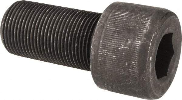 Value Collection - 1-1/4 - 12 UNF Hex Socket Drive, Socket Cap Screw - Alloy Steel, Black Oxide Finish, Fully Threaded, 2-1/2" Length Under Head - Apex Tool & Supply