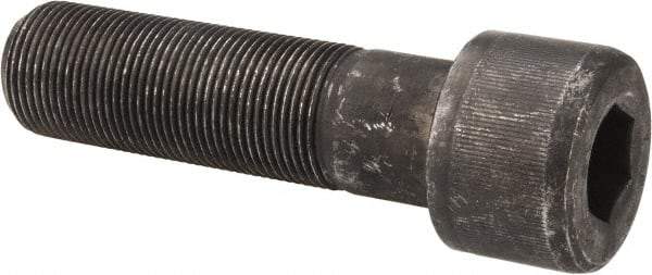 Value Collection - 1-1/4 - 12 UNF Hex Socket Drive, Socket Cap Screw - Alloy Steel, Black Oxide Finish, Partially Threaded, 4-1/2" Length Under Head - Apex Tool & Supply