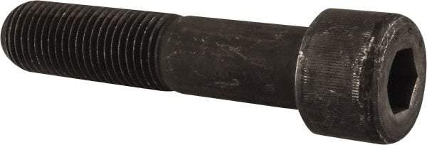 Value Collection - 1-1/2 - 6 UNC Hex Socket Drive, Socket Cap Screw - Alloy Steel, Black Oxide Finish, Partially Threaded, 7" Length Under Head - Apex Tool & Supply