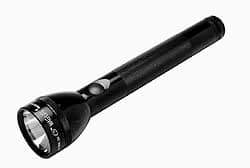 Mag-Lite - Krypton Bulb, 45 Lumens, Industrial/Tactical Flashlight - Black Aluminum Body, 3 C Batteries Not Included - Apex Tool & Supply