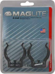 Mag-Lite - Plastic Mounting Bracket - Black, Compatible with Maglite D Batteries - Apex Tool & Supply