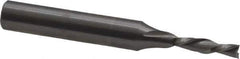 Onsrud - 1/8" Cutting Diam x 1/2" Length of Cut, 2 Flute, Downcut Spiral Router Bit - Uncoated, Right Hand Cut, Solid Carbide, 2" OAL x 1/4" Shank Diam, Double Edge, 30° Helix Angle - Apex Tool & Supply