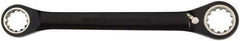Proto - 1/4" x 5/16" 12 Point Ratcheting Box Wrench - Double End, 9/16" Head Diam x 3/8" Head Thickness, 4-9/32" OAL, Steel, Chrome Finish - Apex Tool & Supply