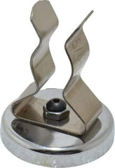 Mag-Mate - 11 Lb Max Pull Force, 1-29/32" Overall Height, 1.41" Diam, Ceramic Cup Magnet - Clamp Style, 7/8" Clamp Opening, Chrome Plated - Apex Tool & Supply
