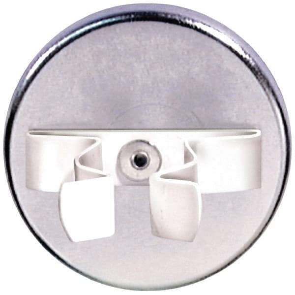 Mag-Mate - 11 Lb Max Pull Force, 1-21/32" Overall Height, 1.41" Diam, Ceramic Cup Magnet - Clamp Style, 1-1/4" Clamp Opening, Chrome Plated - Apex Tool & Supply
