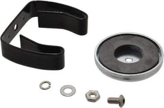 Mag-Mate - 19 Lb Max Pull Force, 2-5/16" Overall Height, 2.03" Diam, Ceramic Cup Magnet - Clamp Style, 2-1/2" Clamp Opening, Chrome Plated - Apex Tool & Supply