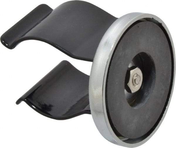 Mag-Mate - 19 Lb Max Pull Force, 2-3/16" Overall Height, 2.03" Diam, Ceramic Cup Magnet - Clamp Style, 1-7/8" Clamp Opening, Chrome Plated - Apex Tool & Supply