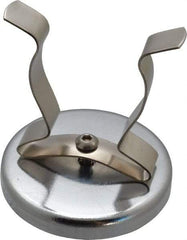 Mag-Mate - 41 Lb Max Pull Force, 2-1/2" Overall Height, 2.63" Diam, Ceramic Cup Magnet - Clamp Style, 1-7/8" Clamp Opening, Chrome Plated - Apex Tool & Supply