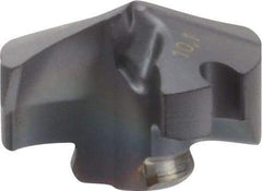 Iscar - Series IDI-SG, 0.398" Diam Grade IC908 140° Replaceable Drill Tip - Carbide, TiAlN Finish, 10 Seat Size, Through Coolant - Apex Tool & Supply