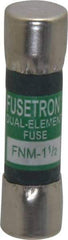 Cooper Bussmann - 250 VAC, 1.5 Amp, Time Delay General Purpose Fuse - Fuse Holder Mount, 1-1/2" OAL, 10 at 125 V kA Rating, 13/32" Diam - Apex Tool & Supply