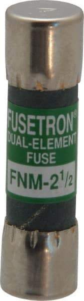 Cooper Bussmann - 250 VAC, 2.5 Amp, Time Delay General Purpose Fuse - Fuse Holder Mount, 1-1/2" OAL, 10 at 125 V kA Rating, 13/32" Diam - Apex Tool & Supply