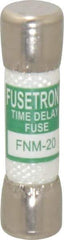Cooper Bussmann - 250 VAC, 20 Amp, Time Delay General Purpose Fuse - Fuse Holder Mount, 1-1/2" OAL, 10 at AC kA Rating, 13/32" Diam - Apex Tool & Supply