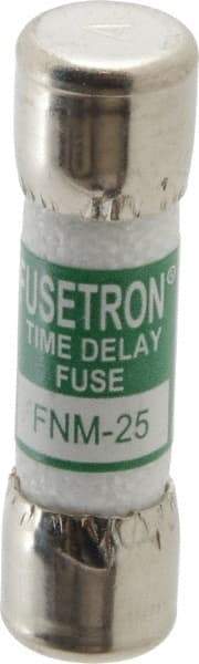 Cooper Bussmann - 250 VAC, 25 Amp, Time Delay General Purpose Fuse - Fuse Holder Mount, 1-1/2" OAL, 10 at AC kA Rating, 13/32" Diam - Apex Tool & Supply