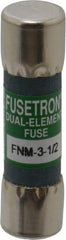 Cooper Bussmann - 250 VAC, 3.5 Amp, Time Delay General Purpose Fuse - Fuse Holder Mount, 1-1/2" OAL, 10 at 125 V kA Rating, 13/32" Diam - Apex Tool & Supply