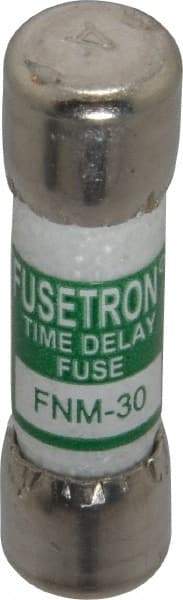 Cooper Bussmann - 250 VAC, 30 Amp, Time Delay General Purpose Fuse - Fuse Holder Mount, 1-1/2" OAL, 10 at AC kA Rating, 13/32" Diam - Apex Tool & Supply