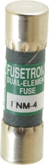 Cooper Bussmann - 250 VAC, 4 Amp, Time Delay General Purpose Fuse - Fuse Holder Mount, 1-1/2" OAL, 10 at 125 V kA Rating, 13/32" Diam - Apex Tool & Supply