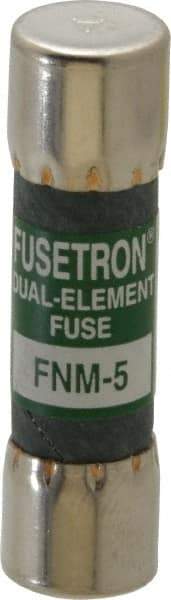 Cooper Bussmann - 250 VAC, 5 Amp, Time Delay General Purpose Fuse - Fuse Holder Mount, 1-1/2" OAL, 10 at 125 V kA Rating, 13/32" Diam - Apex Tool & Supply