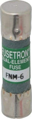 Cooper Bussmann - 250 VAC, 6 Amp, Time Delay General Purpose Fuse - Fuse Holder Mount, 1-1/2" OAL, 10 at 125 V kA Rating, 13/32" Diam - Apex Tool & Supply