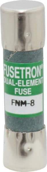 Cooper Bussmann - 250 VAC, 8 Amp, Time Delay General Purpose Fuse - Fuse Holder Mount, 1-1/2" OAL, 10 at 125 V kA Rating, 13/32" Diam - Apex Tool & Supply