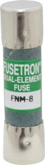 Cooper Bussmann - 250 VAC, 8 Amp, Time Delay General Purpose Fuse - Fuse Holder Mount, 1-1/2" OAL, 10 at 125 V kA Rating, 13/32" Diam - Apex Tool & Supply