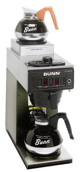 Bunn - Coffee Makers Coffee Maker Type: Two Station Commercial Pour-Omatic Color: Black - Apex Tool & Supply