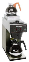 Bunn - Coffee Makers Coffee Maker Type: Two Station Commercial Pour-Omatic Color: Black - Apex Tool & Supply