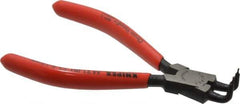 Knipex - Internal Retaining Ring Pliers - 5" OAL, Bent Nose - Apex Tool & Supply